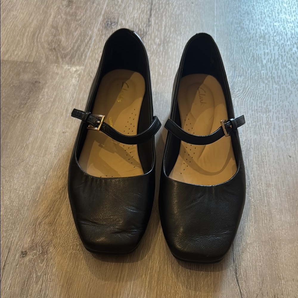 Clarks Mary Jane low heels